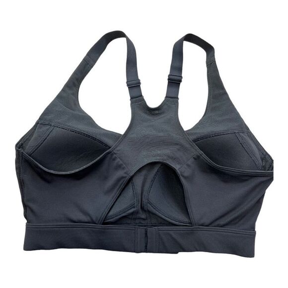 Gymshark Women's Cut Out Back Mesh Racerback Active Sports Bra Grey Size Medium - Picture 5 of 6